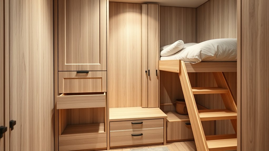 concealed small room storage