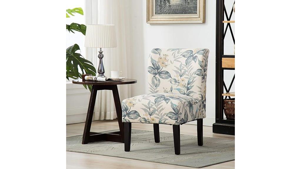 contemporary fabric accent chair