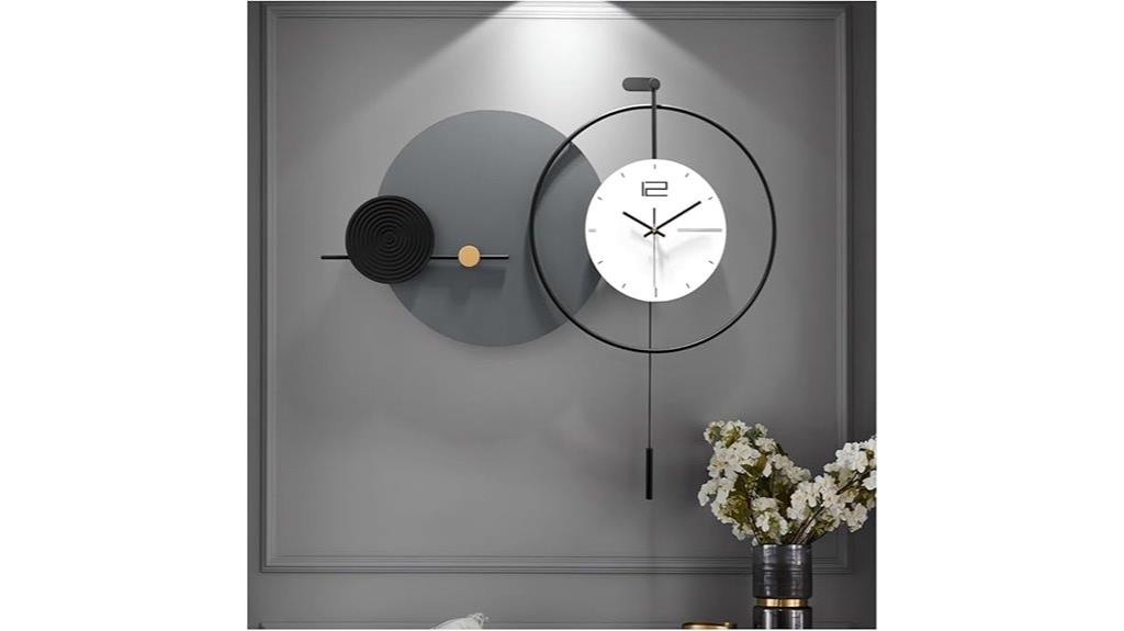 contemporary large wall clock