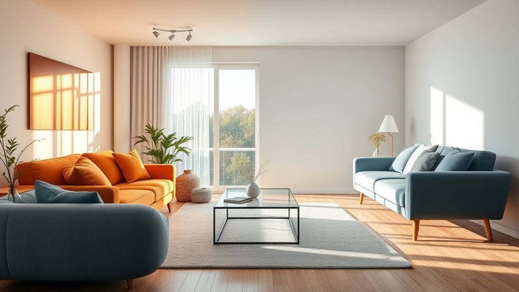 cool tones promote relaxation
