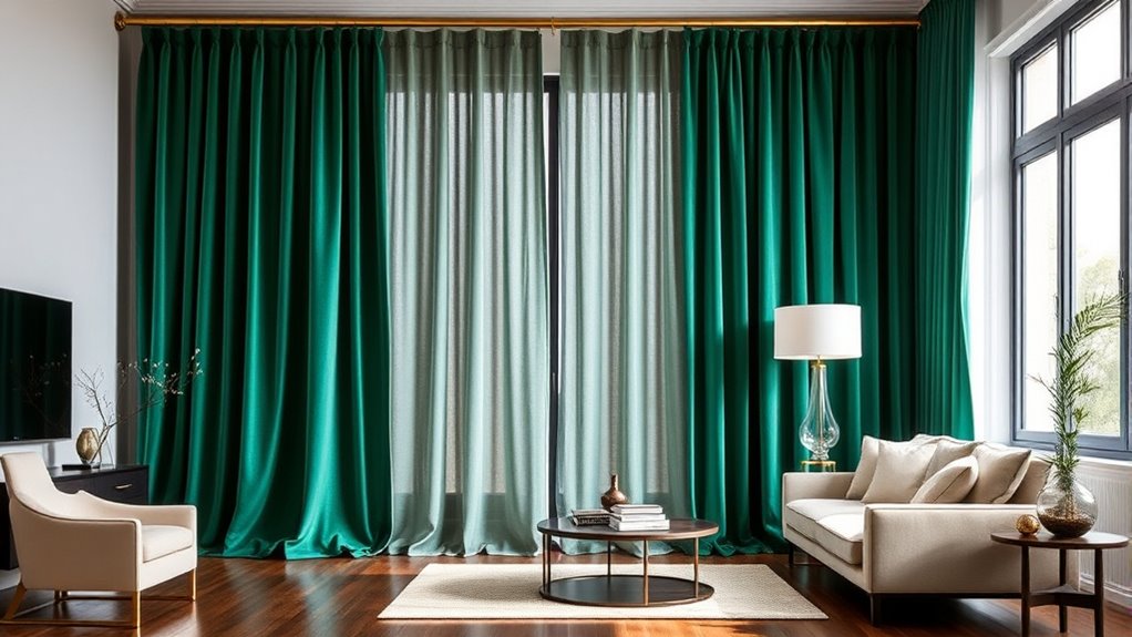 coordinate decor with curtains