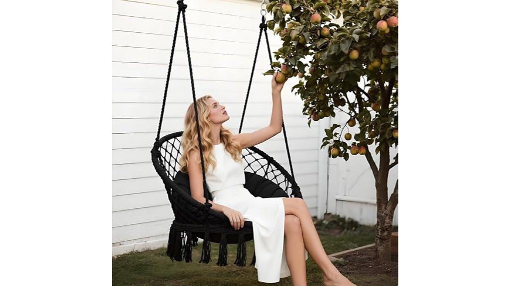 cotton cushion hanging chair