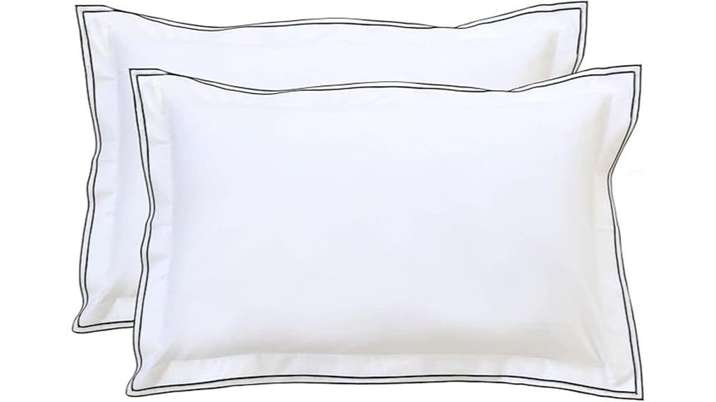 cotton embroidered pillowcases set
