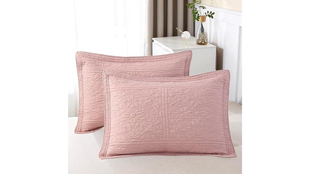cotton floral pillow sham
