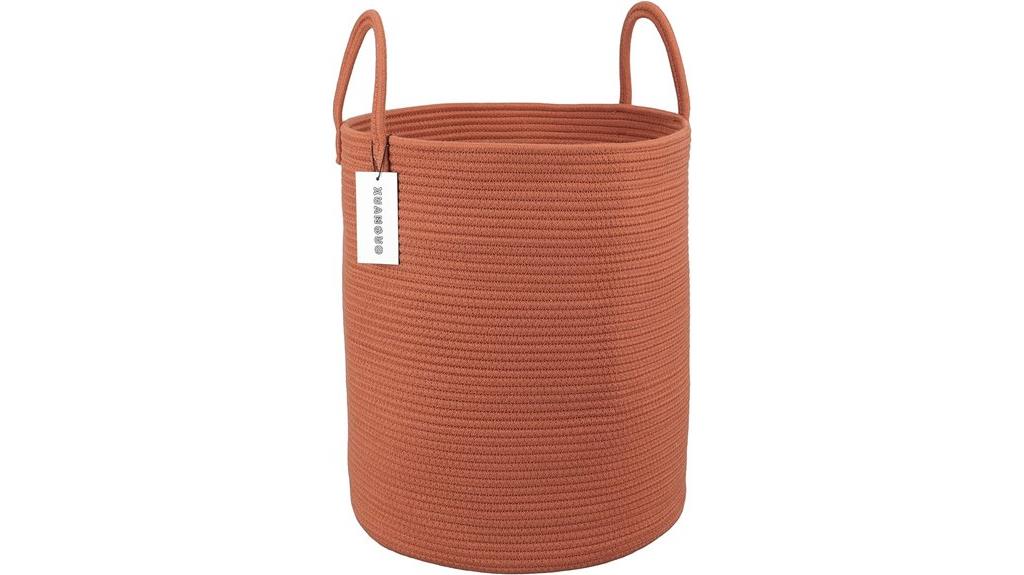 cotton rope laundry hamper