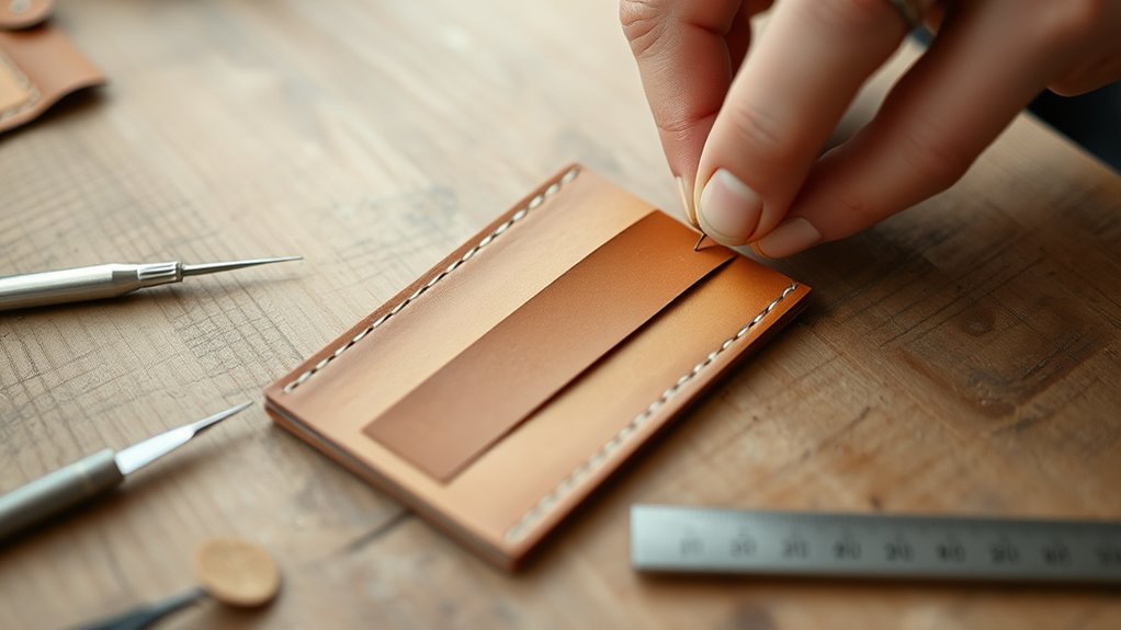 crafting handmade leather accessories