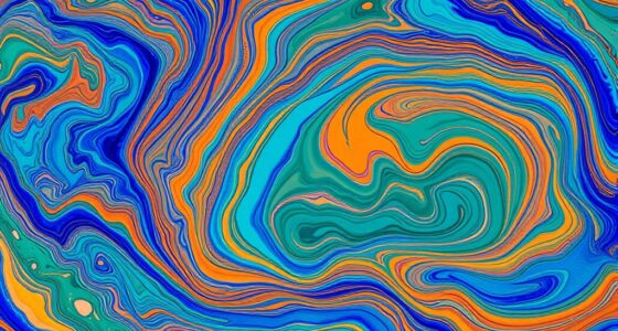 create colorful marbled designs