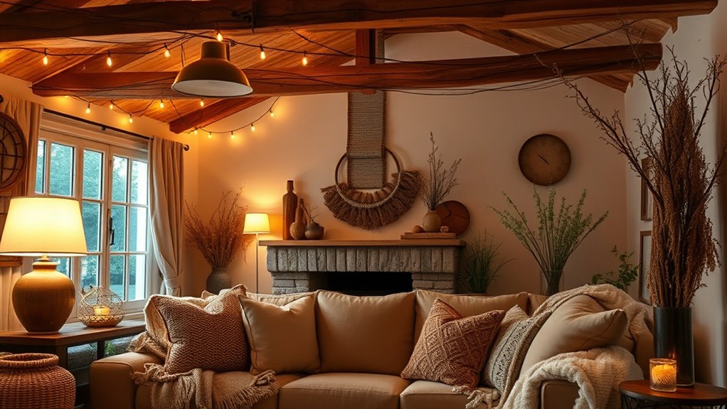 create cozy layered lighting