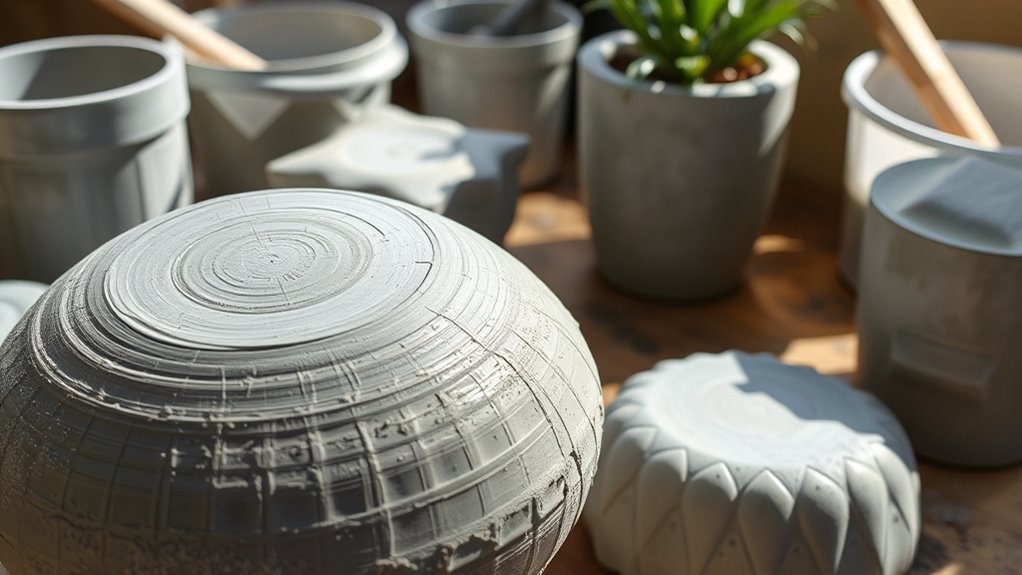 create custom concrete planters