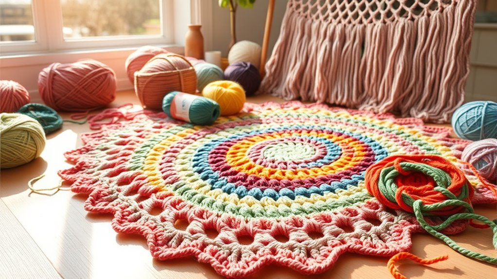 create stylish crochet coasters