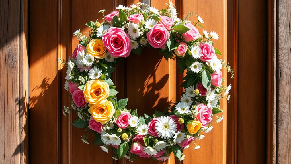 create your own floral wreath