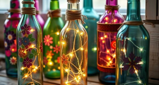 creative glass bottle reuse