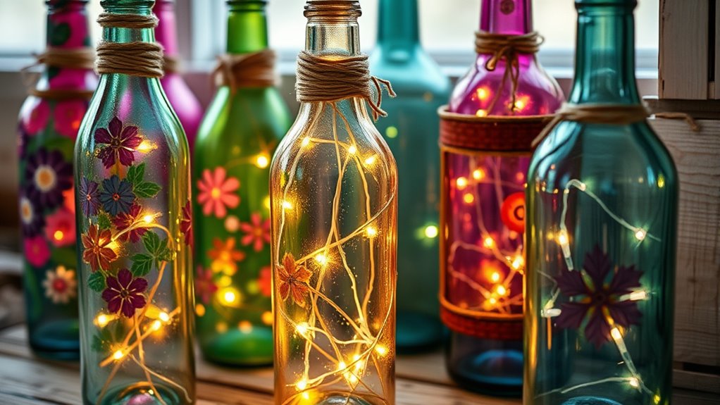 creative glass bottle reuse