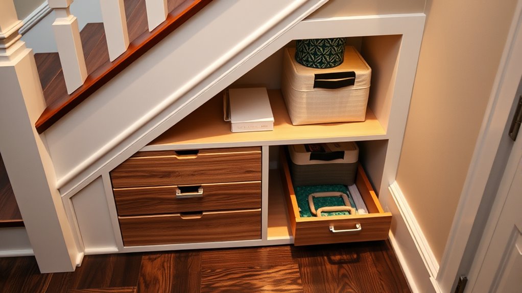 creative under stair storage solutions