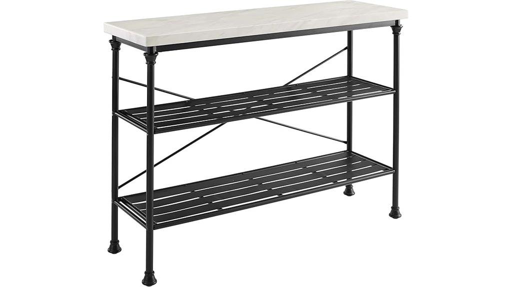 crosley madeleine sofa console