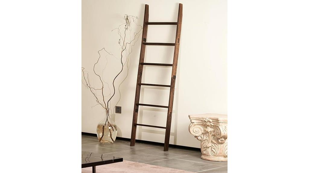 dark brown living room ladder