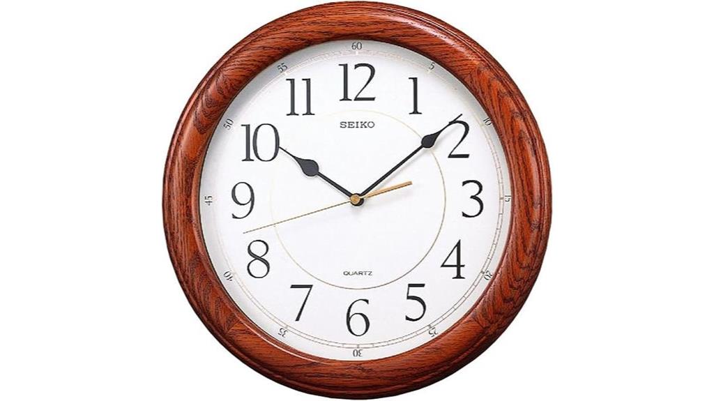 dark oak wall clock