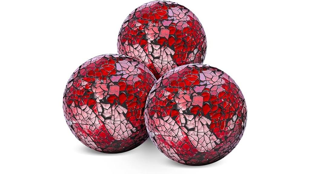 decorative glass ball set