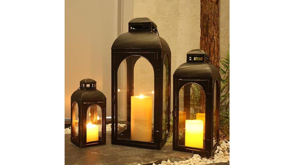 decorative lanterns set three