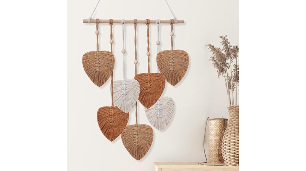 decorative leaf wall tapestry