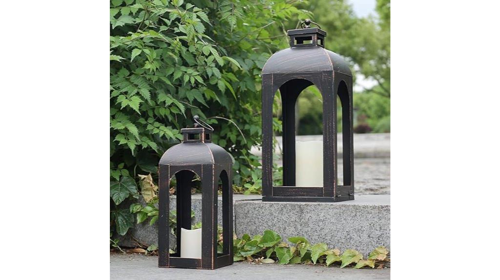 decorative led lanterns set