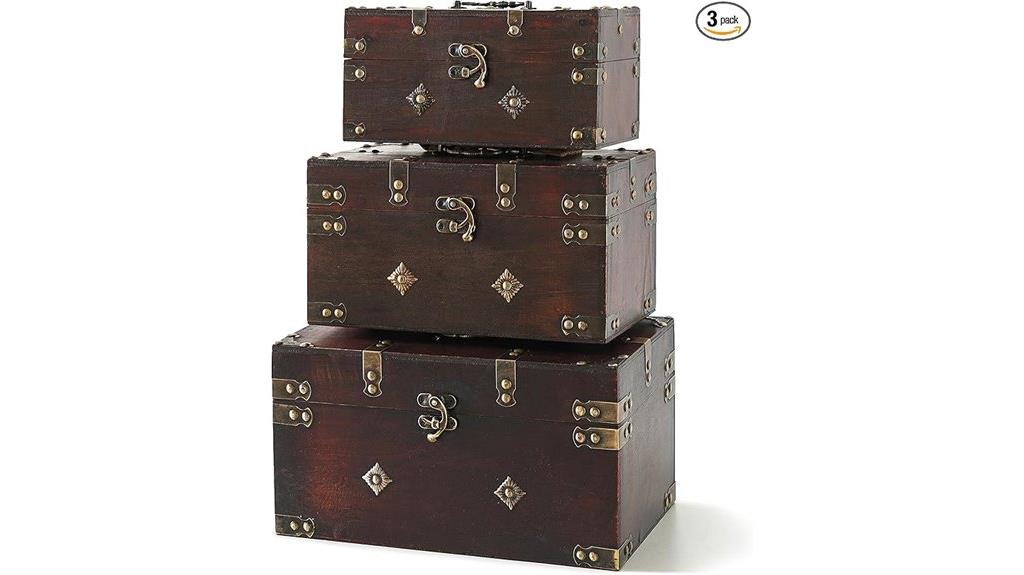 decorative wooden storage chests