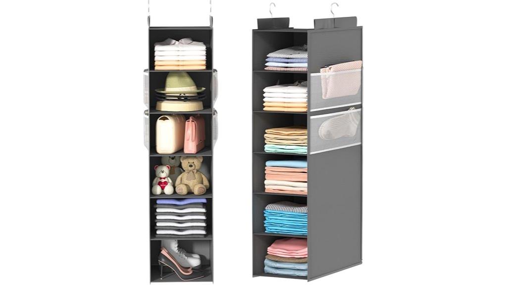deep 6 shelf closet organizer
