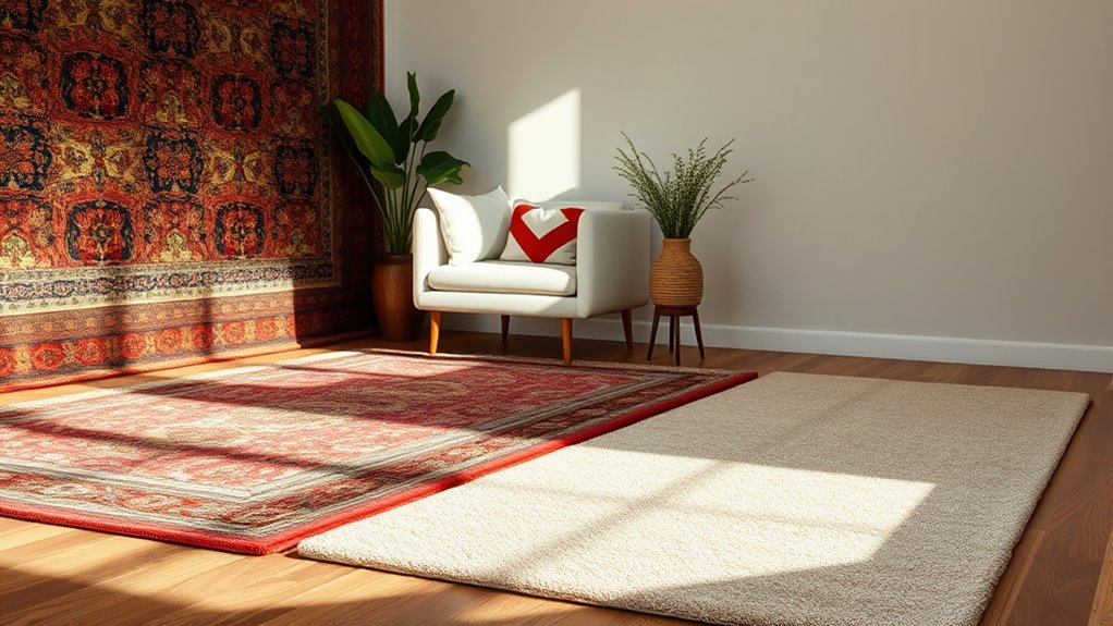 differences in rugs carpets