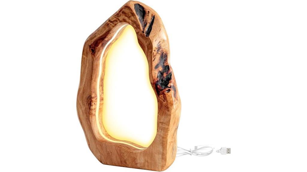 dimmable led wood lamp