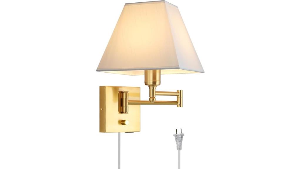 dimmable wall sconce with usb