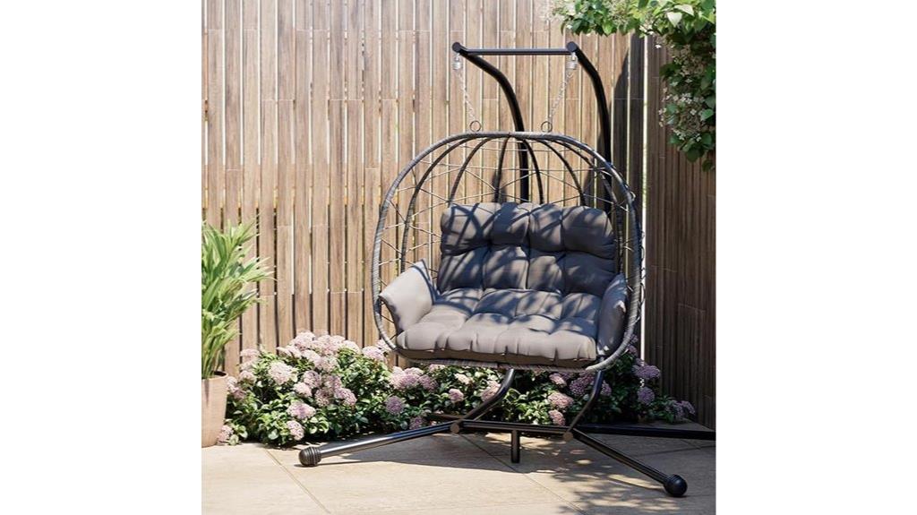double egg chair stand