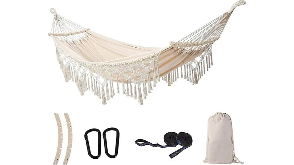 double macrame swing
