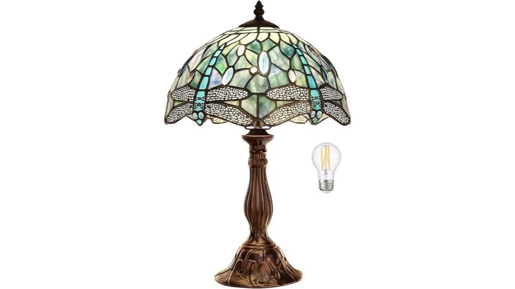 dragonfly tiffany table lamp
