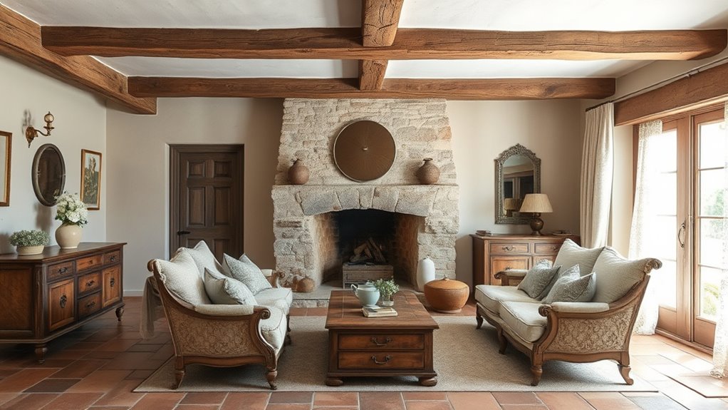 earthy tones and natural textures