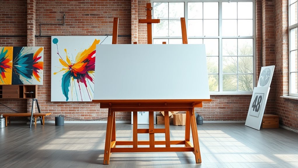 easel size and stability
