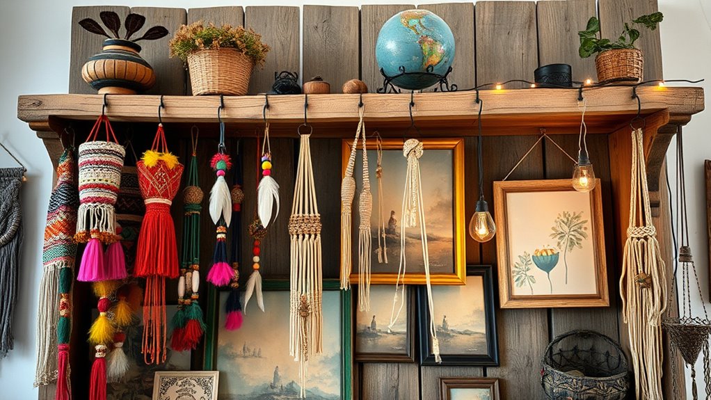 eclectic art display ideas