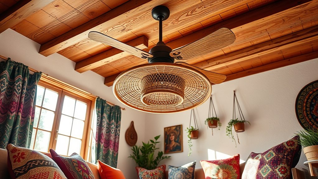 eclectic boho ceiling fans