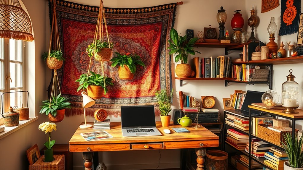 eclectic vintage boho style