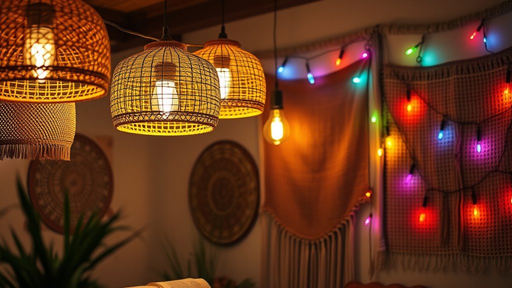 eclectic warm textured illumination