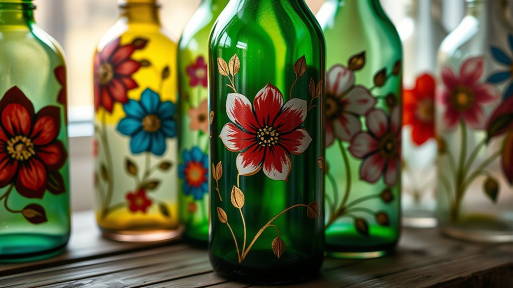 eco friendly painted vase crafting