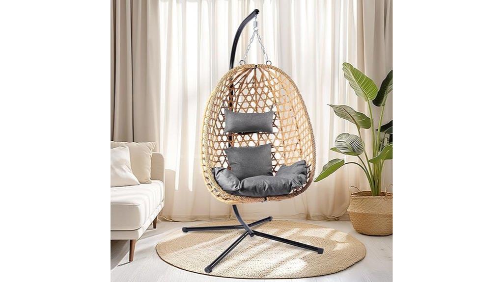 egg shaped patio hammock