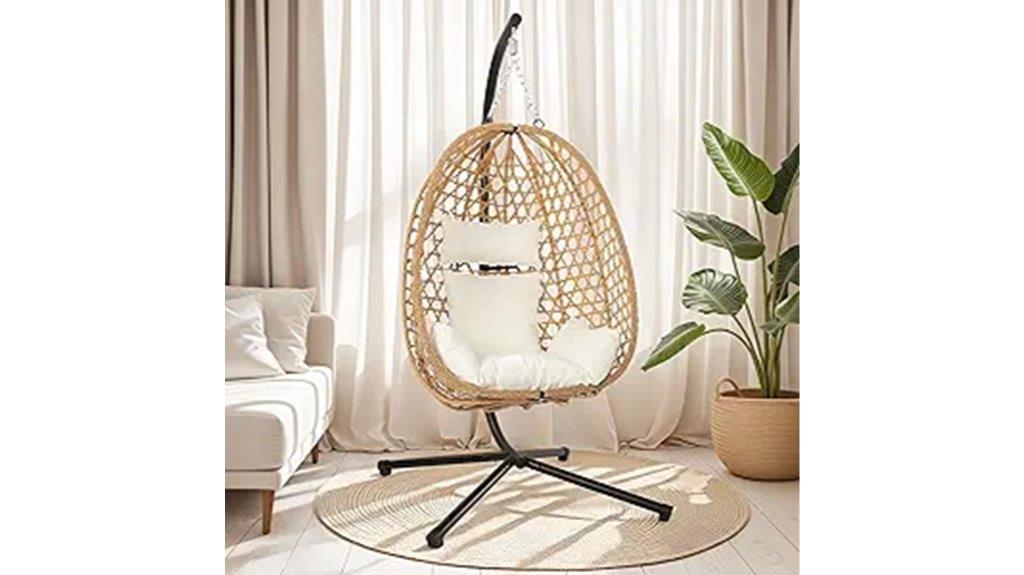 egg shaped patio swing