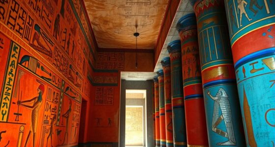 egyptian wall painting colors