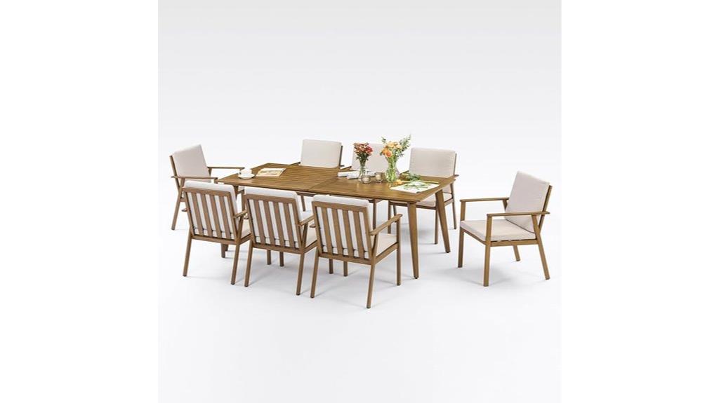 eight seat patio dining set