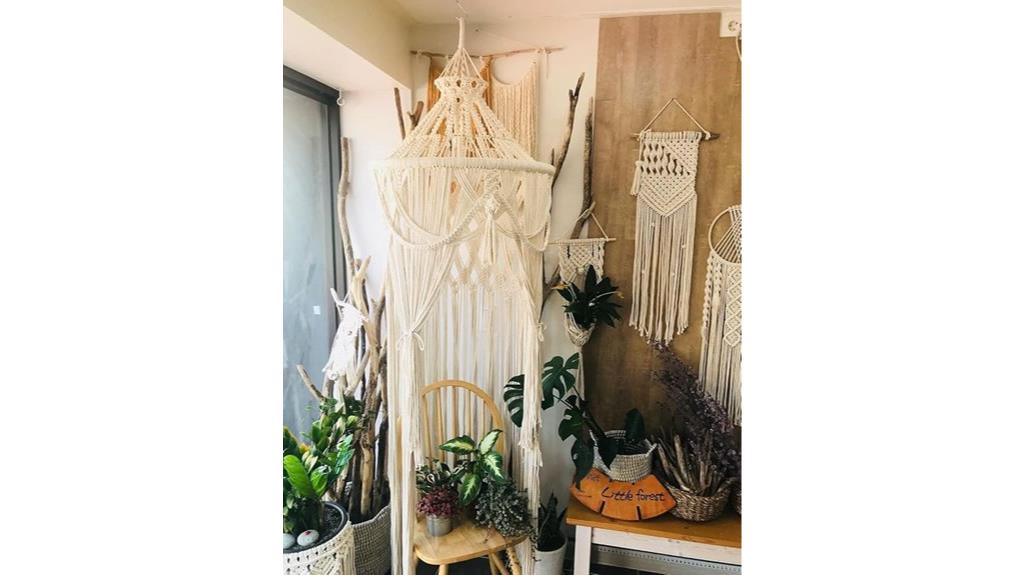elegant cotton boho canopy