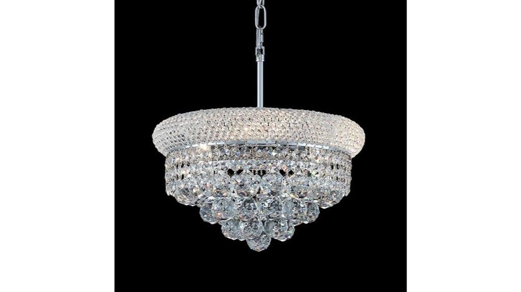elegant crystal chandelier lighting