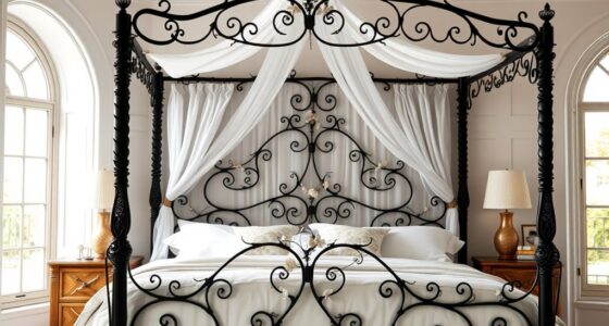 elegant durable iron beds