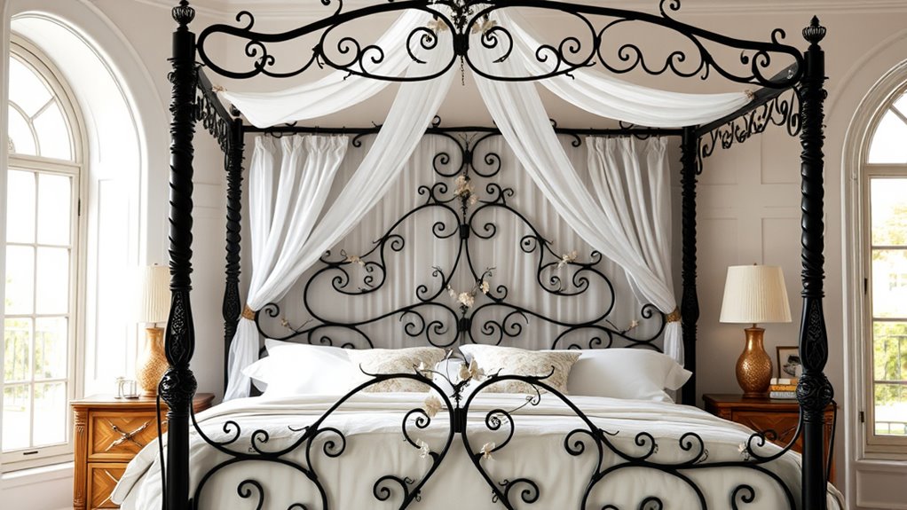 elegant durable iron beds