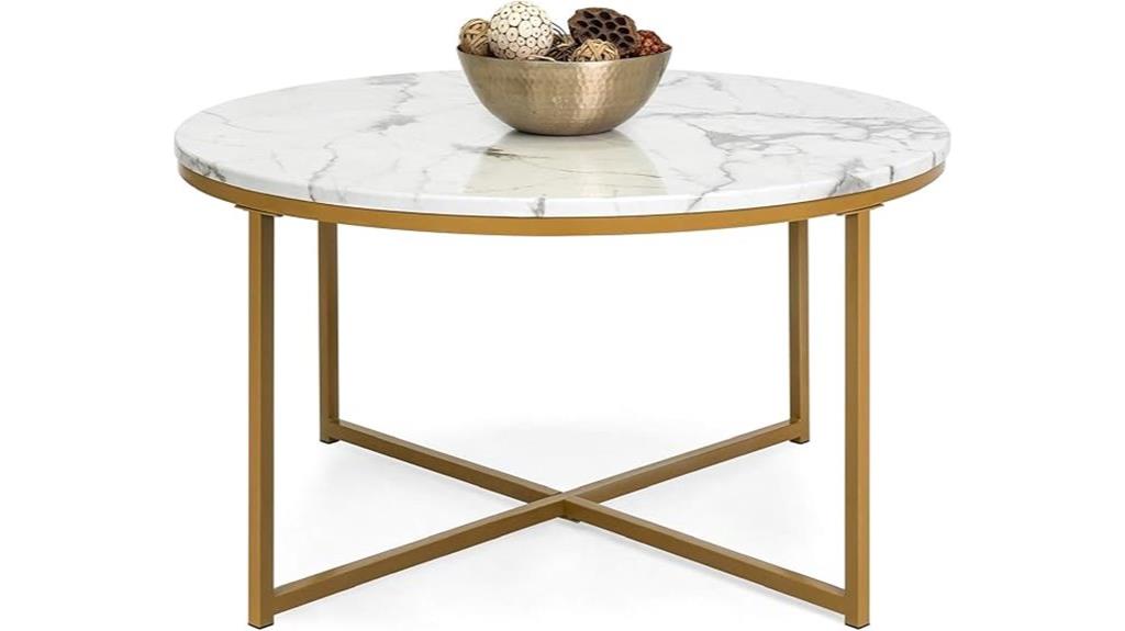 elegant faux marble table