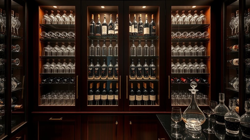 elegant functional wine storage